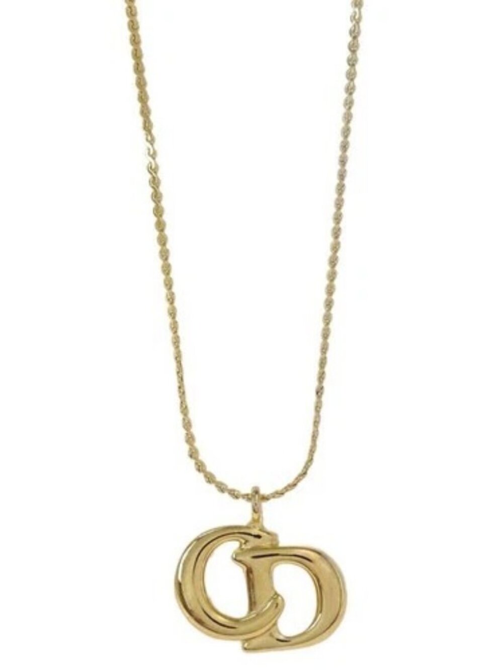 Christian Dior Necklace Pendant Gold 167881